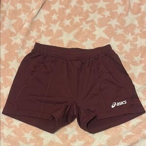 Asics Maroon Athletic Shorts